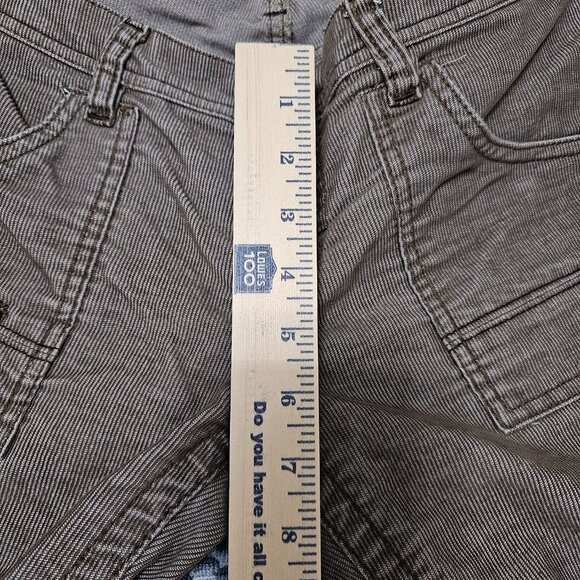 Unionbay Brown Micro-Corduroy Utility Pants Low Rise Y2K Gorpcore Size 9 - Picture 2 of 10